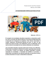 Tres Conceptos de Necesidades Especiales Educativas: Ricardo Ivan de Jesus Perez Herasme Matrícula: 2015-320084