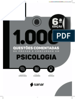1000 Questões de Psicologia 2023 - Leia Trecho