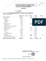 Releve: de Notes Et Resultats