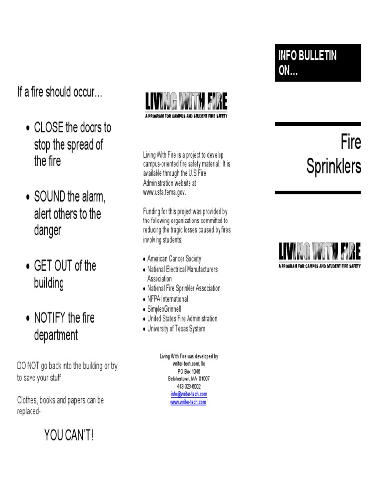 Fire Safety & Sprinkler Guide | PDF | Fire Sprinkler System | Firefighting