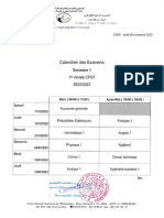 Planning Des Examens