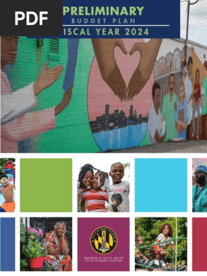 Baltimore City Fiscal Year 2024 preliminary budget