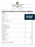 Nota de Rendimentos: Direção Geral Das Alfândegas de Moçambique