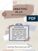 Marketing Plan: (Rencana Pemasaran)