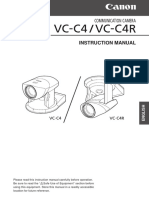 Canon Communication Camera VC-C4 - VC-C4R User Manual