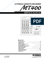 Yamaha MT400 Cassette Recorder Service Manual