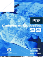 Unicamp analisa provas do vestibular 99