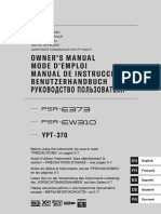 Owner'S Manual Mode D'Emploi Manual De Instrucciones Benutzerhandbuch Руководство Пользователя Руководство Пользователя