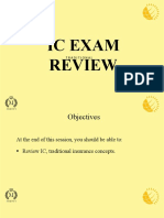 IC Exam Review: Traditional Insurance Concepts