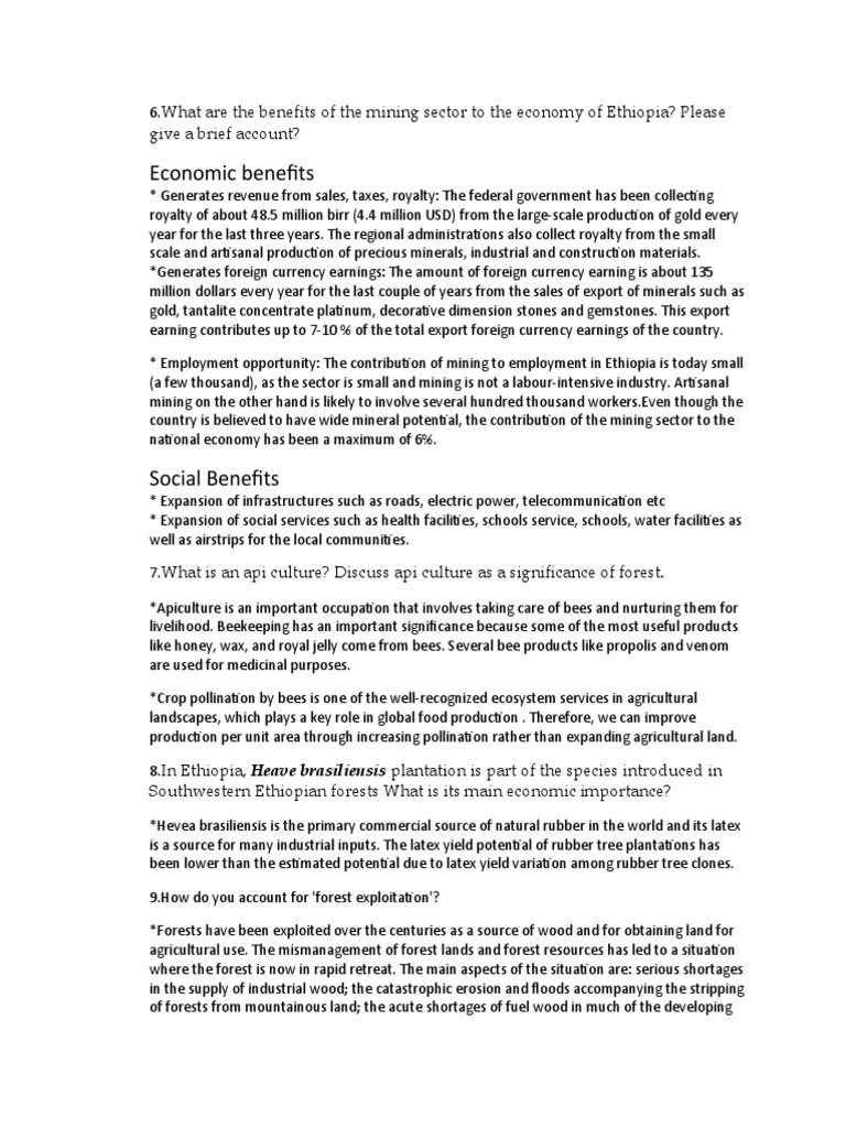 Economic and Social Benefits of Mining | PDF