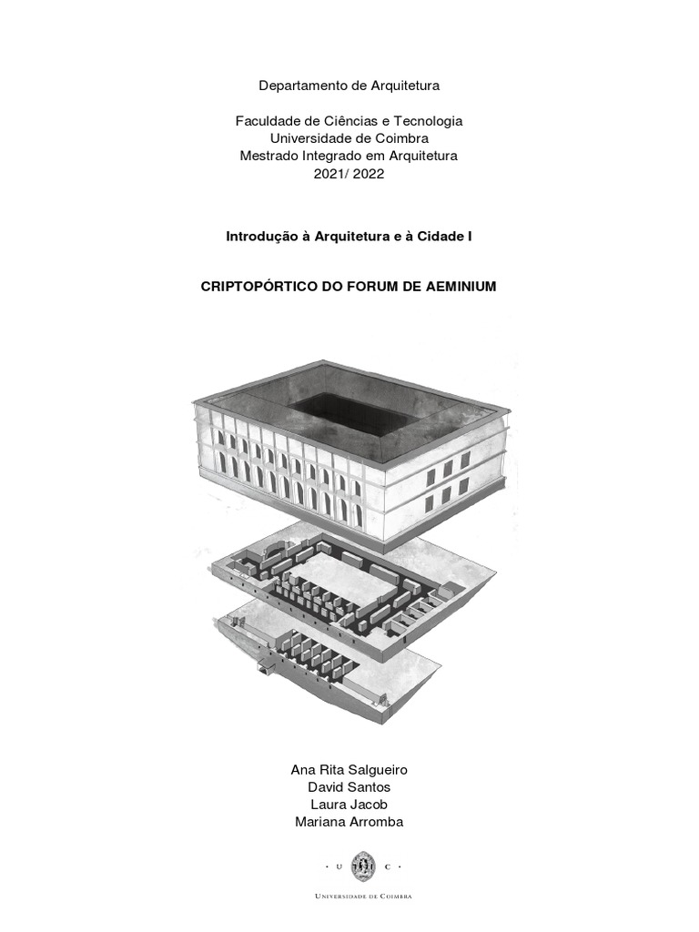 Criptopórtico Romano Aeminium | PDF | Cidade