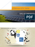 03 Projeto Elétrico UFV 1MW Seccionamento Tipos Arranjo