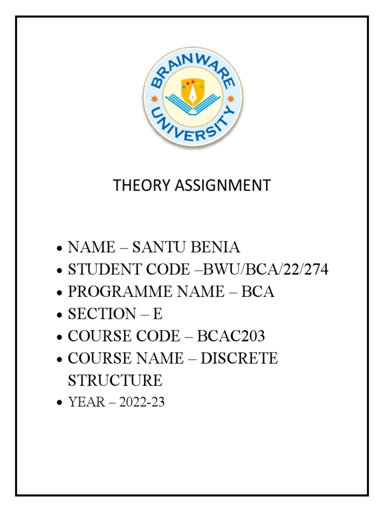 Theory Assignment | PDF