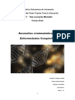 Anomalías Enfermedades Congénitas: Cromosómicas y