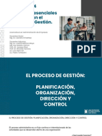 Unidad 3 y 4 Elementos Esenciales Que Integran El Proceso de Gestión