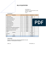 Bill of Quotation: NO. Description Unit Qty. Design Fee Amount (VND) Remarks