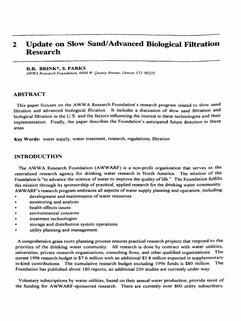 02 Update On Slow San and Advanced Biological Filtration Research PDF