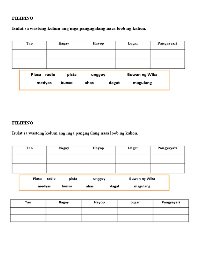 Filipino Math Act. 1 PDF