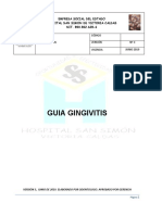 Guia Gingivitis: Guia Gingivitis Código Versión #3 Vigencia JUNIO 2019