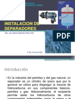 Unidad 3: Instalacion de Separadores: Universidad Publica de El Alto Modulo Instalacion de Equipos Y Areas Clasificadas