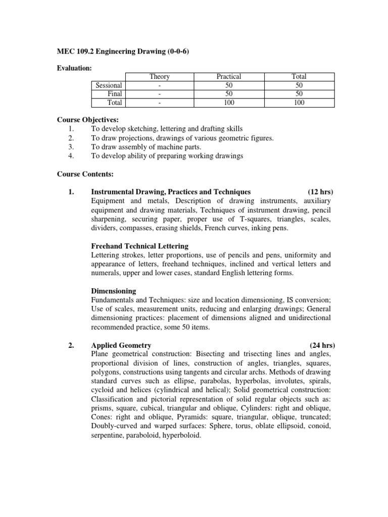 Engineering Drawing | PDF