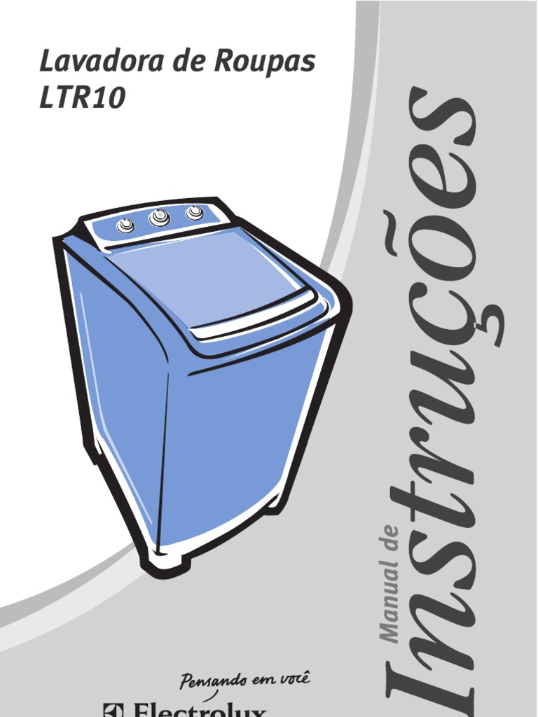 Manual Lavadora Electrolux Roupas Moda e beleza