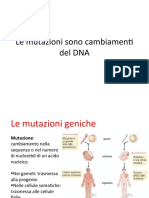 Le Mutazioni Sono Cambiamenti Del DNA