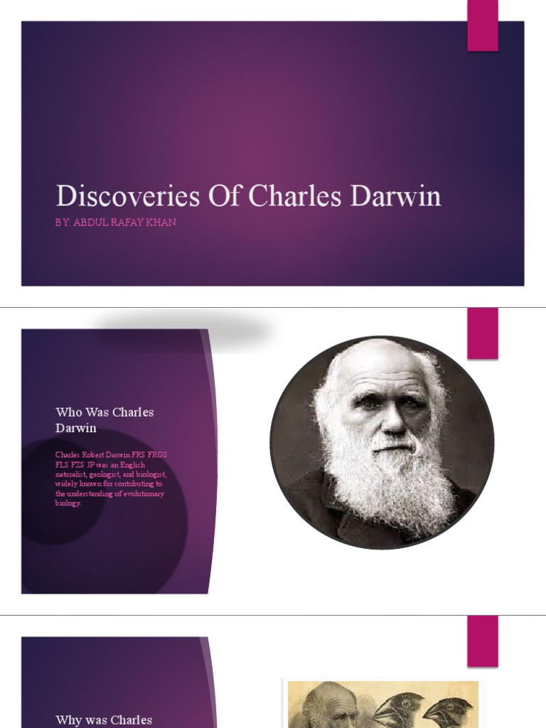 Discoveries of Charles Darwin By Abdul Rafay Khan PDF