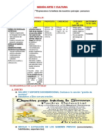 Sesión Arte Y Cultura:: I.Título de La Sesión Ii - Propósitos de Aprendizaje