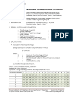 Metrotowne Drainage Discharge Calculation