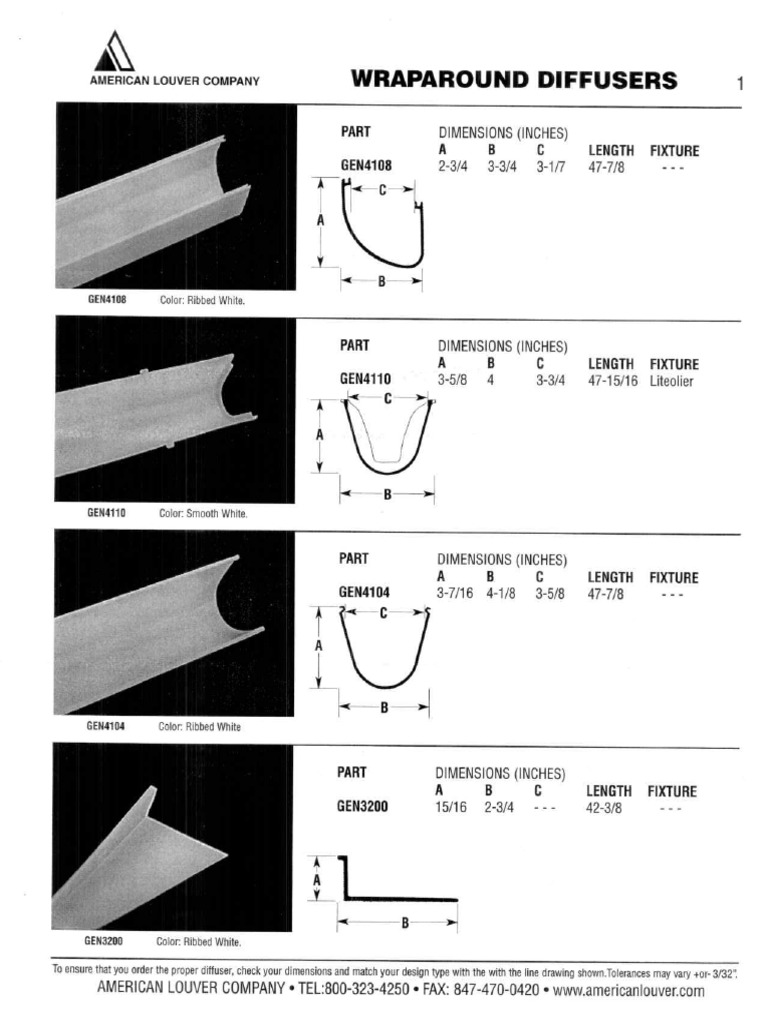 Wraparounddiffuserscatalog | PDF
