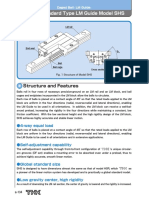 Global Standard Type LM Guide Model SHS: Structure and Features