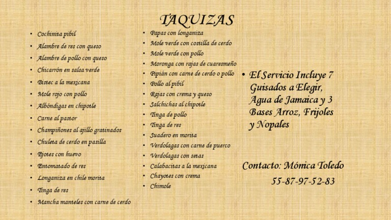 Menu | PDF