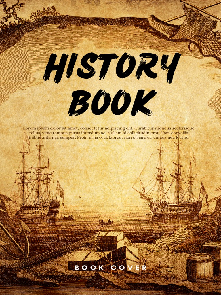 Brown modern history book cover PDF