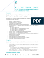 Modelo 037 - Declaración Censal Simplificada en El Censo de Empresarios, Profesionales Y Retenedores