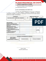 Acta conformidad servicios formato N°06