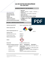 Hoja de Datos de Seguridad: Sección 1: Identificación Del Producto Y Del Proveedor