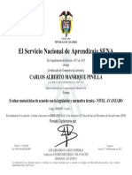 El Servicio Nacional de Aprendizaje SENA: Carlos Alberto Manrique Pinilla