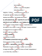 Pregón Pascual: El Esplendor Del Rey / Destruyó Las Tinieblas, / Destruyó Las Tinieblas, / Las Tinieblas Del Mundo.