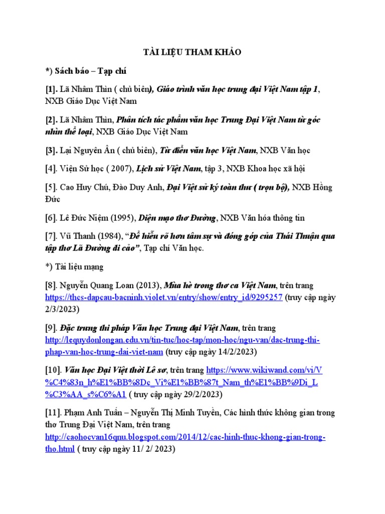 TÀI LIỆU THAM KHẢO | PDF