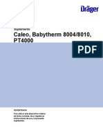 Caleo, Babytherm 8004/8010, PT4000: Suplemento