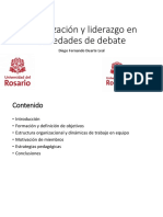 Organización y Liderazgo en Sociedades de Debate: Diego Fernando Duarte Leal