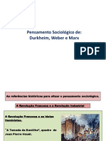 3 - Pensamento Sociológico de Durkheim, Weber e Marx (3)