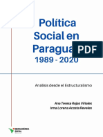 Politica Social en Paraguay 1989-2020. Análisis Desde El Estructuralismo