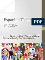 Espanhol Técnico: 3º Aula