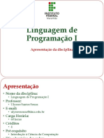 104699-Aula 00 - Linguagem de Programação