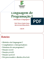 104700-Aula 01 - Linguagem de Programação I