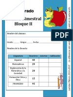 Examen Bimestral Bloque II: 2do Grado