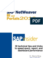 Berg NW2010 30 Tips for SAP BI Performance v4