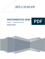 Maths Sem-1 Limit PDF